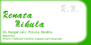 renata mikula business card