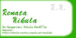 renata mikula business card